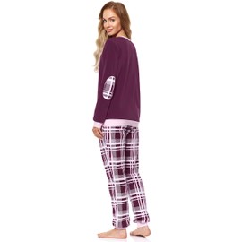 Merry Style MS10-168 Women’s Pyjamas - Wine Checked, size: l