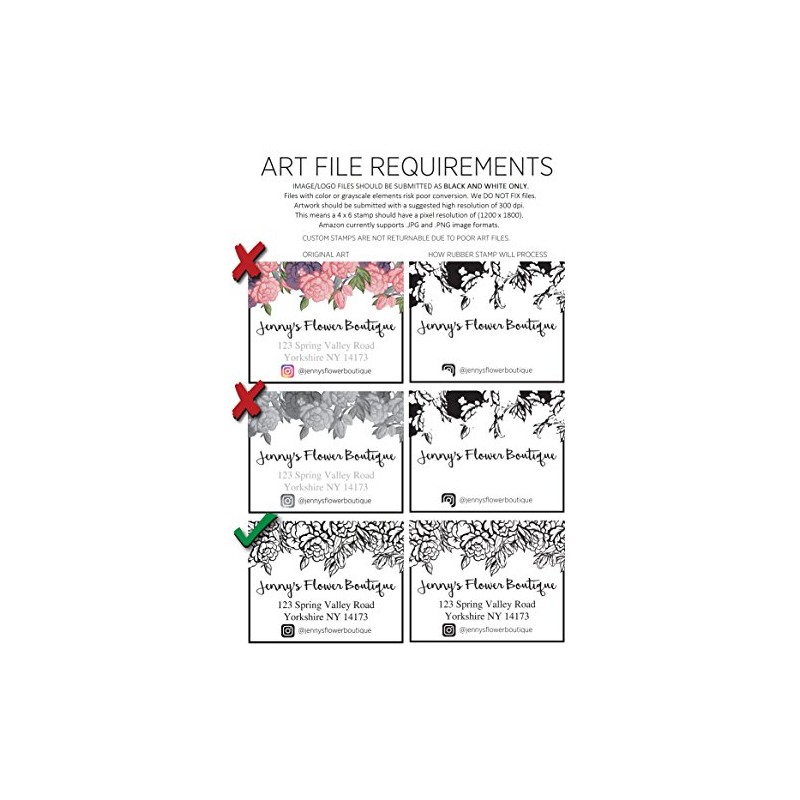 Infusion MaxLight Custom Logo Pre-Inked Rubber Stamp, 1" x 2",