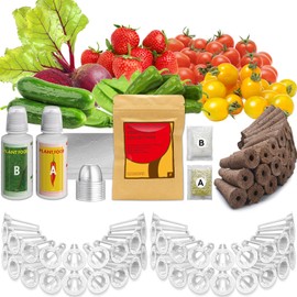 Seed Pod Kit for AeroGarden, iDoo, Ahopegarden with Strawberry, Cherry Tomato, Dwarf Pea, Pepper, Radish, Beet, Cucumber, Compatible with Hydroponics Growing System, Indoor Garden Supplies (50-Pod)