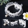Coollooda Cat Collar, Cat Collar, Lace, White, PU Leather, Cute,