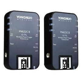 Yongnuo YN-622C II YN 622II 1/8000 E-TTL Funkauslöser Blitzauslöser Auslöser für Canon Kamera mit WINGONEER diffusor