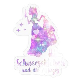 Spreadshirt Snowflake and the Seven Hugos JGA Stickers Max. 10 x 10 cm 10 x 10 cm Glossy Transparent