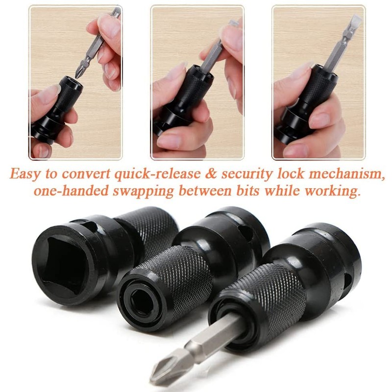 Bestgle Pivot Drill Bit Holder Tip(1/4 Inch Hex Shank, 20°