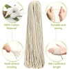5mm * 295ft Macrame Cord Natural Cotton Rope 8 Strand