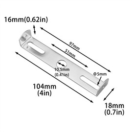 DGHAOP 4 Sets Ceiling Light Plate 4.1" Galvanized Metal Pendant Lighting Fixture Mounting Bracket