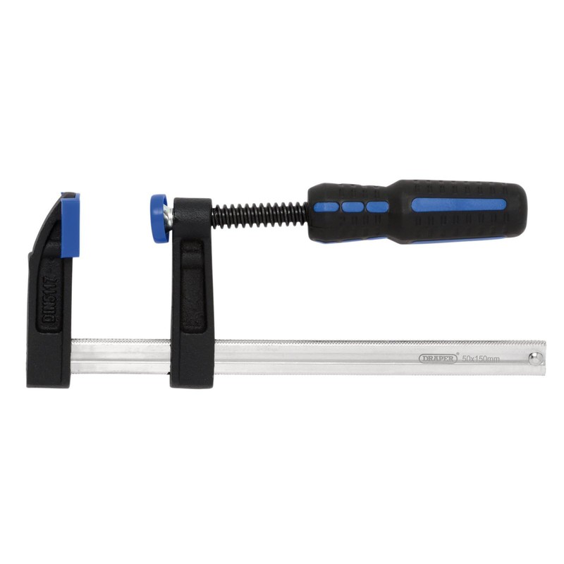 Draper F-Clamp, 150mm - 18943 - Soft Grip, Protective Jaw