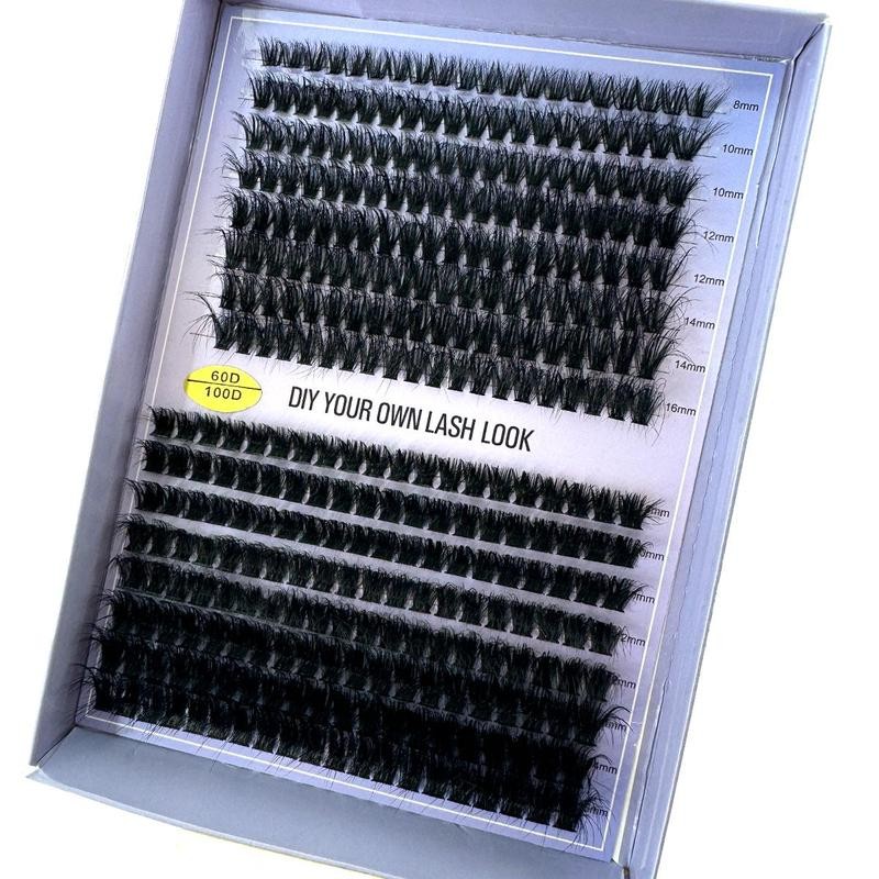Mixed Length Individual False Eyelashes, 1 Box Natural Look Eyelash