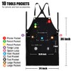 QeeLink Professional Grade Chef Apron for Kitchen, BBQ and Grill