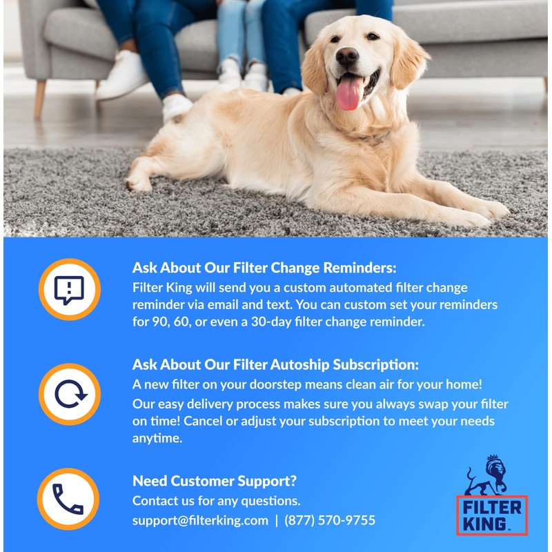 Filter King 20x14x1 Air Filter | 4-PACK | MERV 8