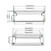 QCAA Soild Brass Mail Slot, with Solid Brass Interior Frame,