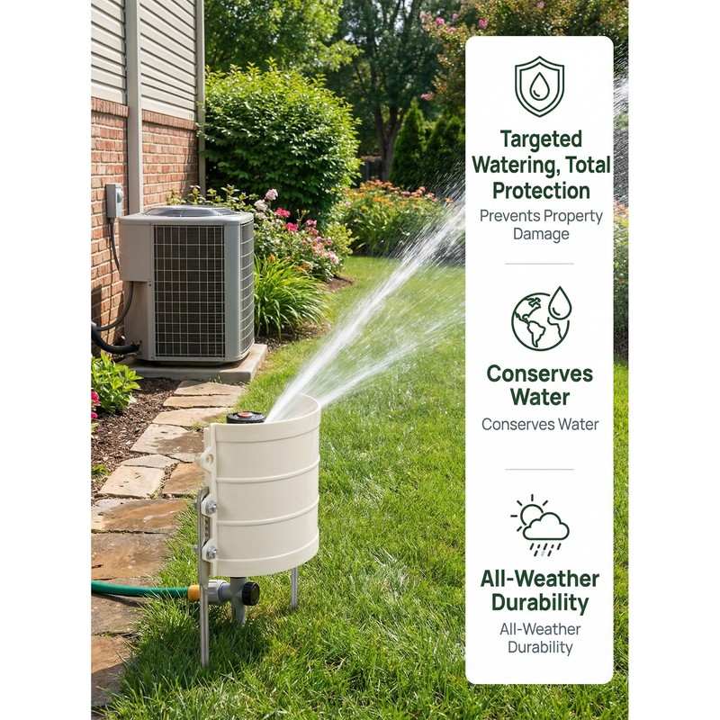 2 Pcs Sprinkler Guard, White Giant Yard Shield, Irrigation Splash