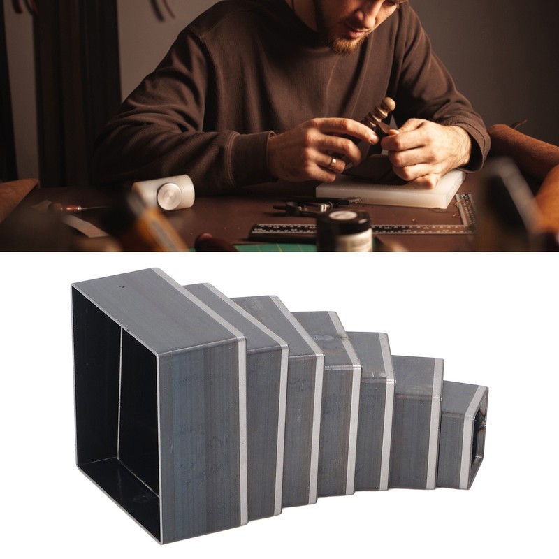 7PCS Leather Cutting Dies Set Square Shape Leather Punching Die