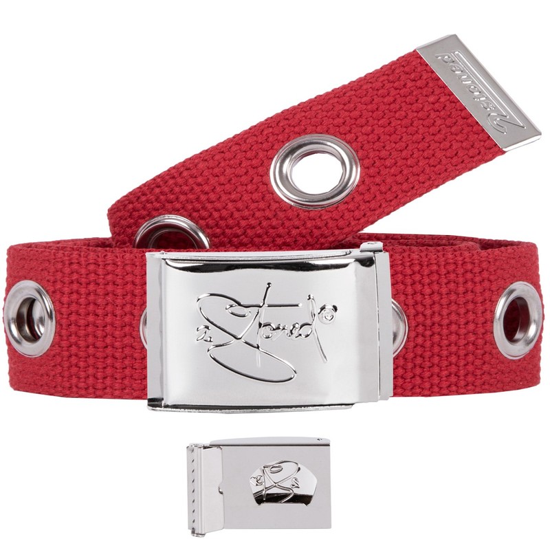 2Stoned Rivet Belt 4 cm with Chrome Buckle for Women