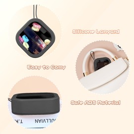 Hair Tie Organizer, Small Portable Hair Accessories Storage Can Be Stackable Or Hung On The Wall, Small Items Holder Hair Tie Organizer for Jewelry Hair Stuff Hair Clip Cotton Swab