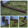 plusgutter Brown 1-Pack Rain Gutter Downspout Extensions Flexible, Drain Downspout