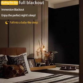 OLSON DEEPAK Blackout Blind, Portable Temporary Blackout Curtains with Velcro Suitable for Cutting any Size Shape - for Bedroom, Indoor and Outdoor 200X145cm