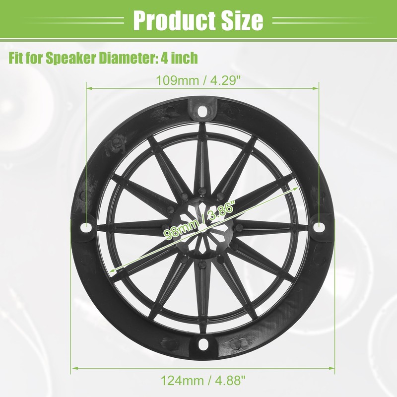 A ABSOPRO 4 Inch Car Speaker Grille Cover Round with