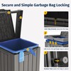 EAST OAK 31 Gallon Outdoor Trash Can | Waterproof Resin