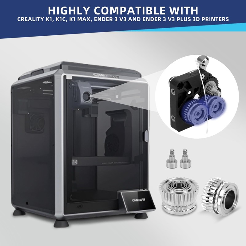 Extruder Gears for Creality K1 K1C K1 Max Ender 3