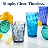 US Acrylic Optix Plastic Reusable Drinking Glasses (Set of 16)