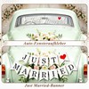 Decorazioni per auto da matrimonio, set decorativo da matrimonio “Just