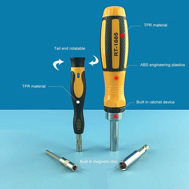 65Pcs Screwdriver Set Multi Bits Repair Screwdriver Kit for Electronics