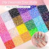 Bedazzling Kit Diamantes para Pegar, 24000pcs Brillantes Decoración de uñas