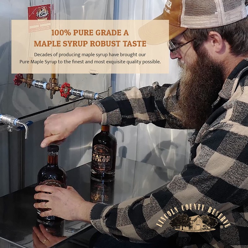 Lincoln County Reserve 100% Pure Maple Syrup with Robust Taste