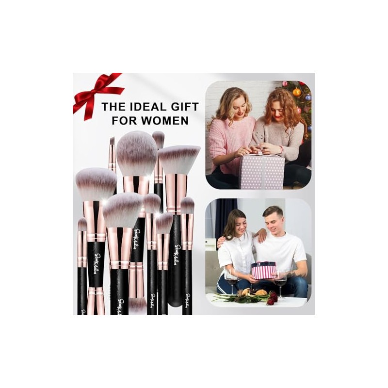 Start Makers Set de 12 Brochas de Maquillaje Profesionales, 10