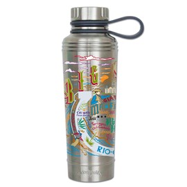 Catstudio Big Bend Stainless Steel Water Bottle | BPA Free Triple Wall Insulation with Non Slip Bottom | Great for Running, Hiking, Sports, & Travel