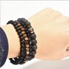SZETOSY Lava Stone Bracelet 4 Pieces Lava Stone Beads Bracelet