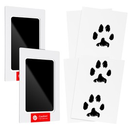Heclia Paw Print Kit 2 PCS Inkless Paws Print Pad for Dogs Cats Clean Touch Pet Paw Nose Impression Kit Hand Footprint Keepsake for Pet Owners Perfect Memorial Gift for Dog & Cat Lovers