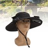 Solar Fan Hat Large Brim Quick Dry Breathable 3 Speeds