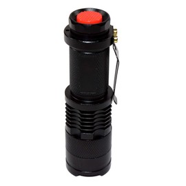 HQRP LED Flashlight Blacklight 3W 365 nm for Scorpions Hunting, Mineral Hunting, Rodents Search, Pet Stain & Bed Bug Detection + HQRP Sun Meter