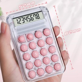 Calculator, 8 Digit Display, Compact, Portable, Cute, Stylish, Suitable for Shopping Accounting, Household Account Book, Student Students, Work Work (Palm Size: Approx. 3.2 x 2.0 x 0.6 inches (8.2 x