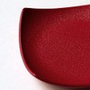 Ceramic Tea Holder (Square, Crimson), W 3.5 x H 0.8