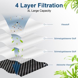 Jegehoyo Jegehoyo 12 St1ck Staubbeutel f1r Ecovacs Deebot T30 Pro Omni / T30 Omni Saugroboter Zubeh?r, 3L Gro?er Staubsaugerbeutel Ersatzteile