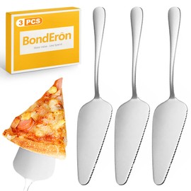 BondEron 3 Stück Edelstahl Tortenheber Set | Kuchen Lasagneschaufel Heber, Mehrfachfunktion für Desserts & Backwaren, Ideal zum Servieren
