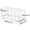 MINGFANITY Plate Home Accented Storage Rack, Plate Holders Organizer, Metal