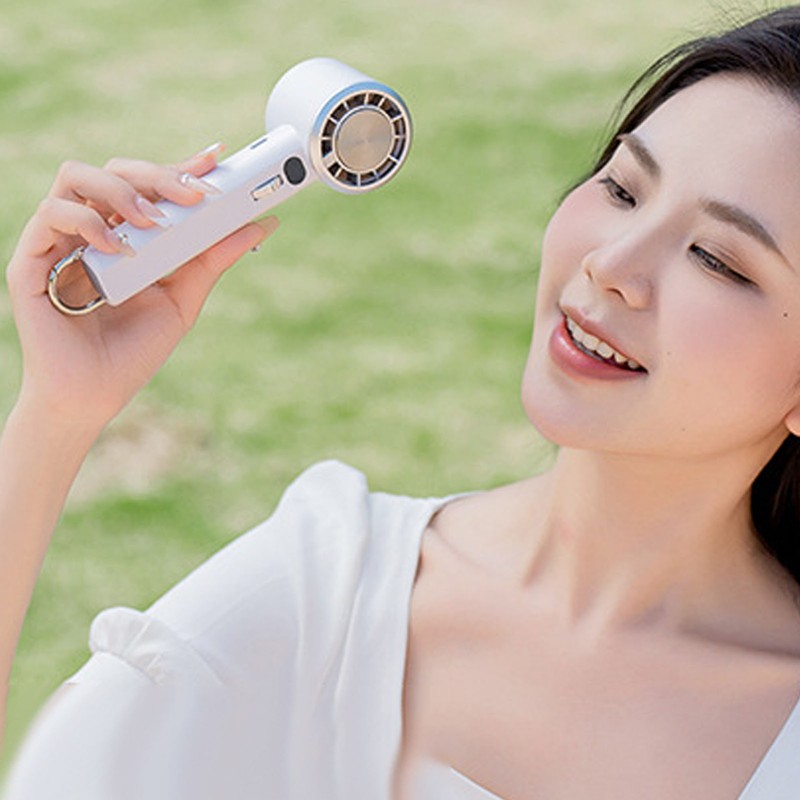 Portable Handheld Turbo Fan USB Rechargeable 14000RPM 100 Speed Quiet