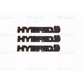 Toyota 2018 -2023 TOYOTA CAMRY AVALON FENDER REAR HYBRID GLOSS BLACK EMBLEM OVERLAY KIT