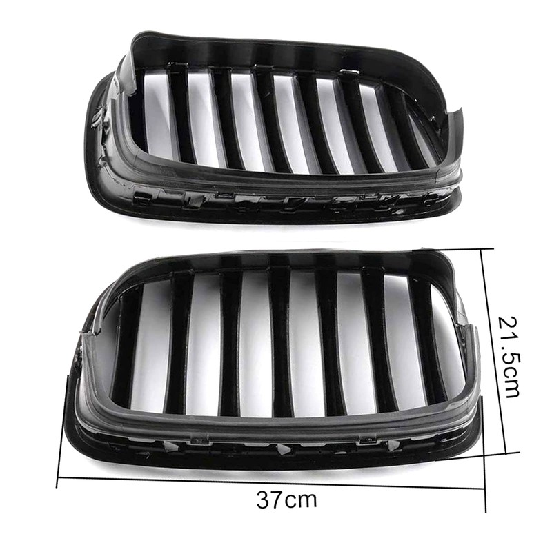 XOPIYAO Front Kidney Single Slat Grille Compatible with 2007 2008