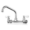 Commercial Wall Mount Faucet (10" Swivel Spout)