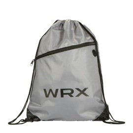Subaru Wrx Logo Drawstring Backpack Cinch bag RALLY STi Genuine Oem, Grey, Medium, Drawstring