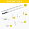 NICETOWN Door Curtain with Track, Thermal Insulated Blackout Curtain Include