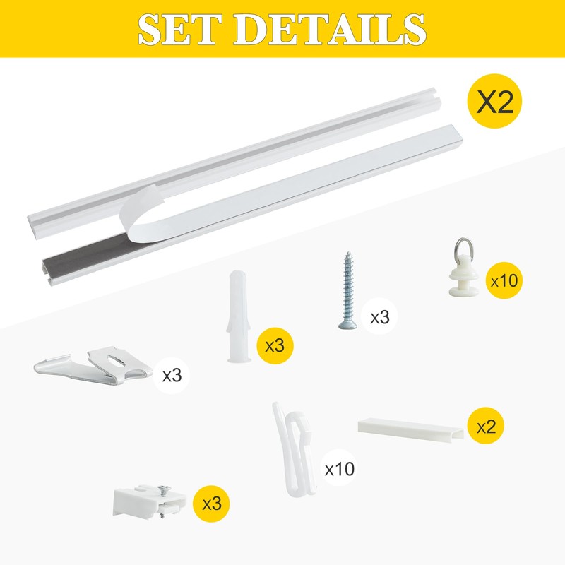 NICETOWN Door Curtain with Track, Thermal Insulated Blackout Curtain Include