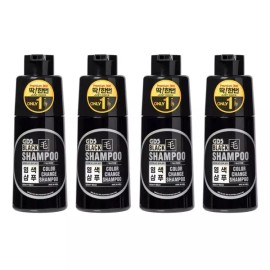 DdakHanBeon 딱한번 염색 샴푸 프리미엄 300 300ml 4통 [흑색4통] Once Dye Shampoo Premium 300 300ml 4 Bottles [Black 4 Bottles]