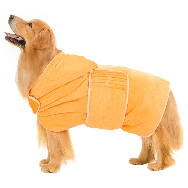 Avont Dog Bathrobe - Super Absorbent Pet Drying Towel Bath