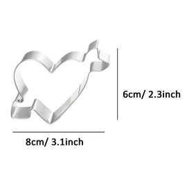 ZDYWY An Arrow Through a Heart Shaped Cookie Cutters