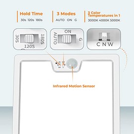 BLNAN BLNAN Lampe Deckenlampe mit Bewegungsmelder Innen, 24W Led Flach Deckenleuchte mit Bewegungssensor, 3000K/4000K/5000K, 2400LM Deckenlampe fr Flur Treppe Kche Balkon Abstellraum Keller, 30cm
